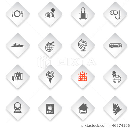 travel icon set 46574196
