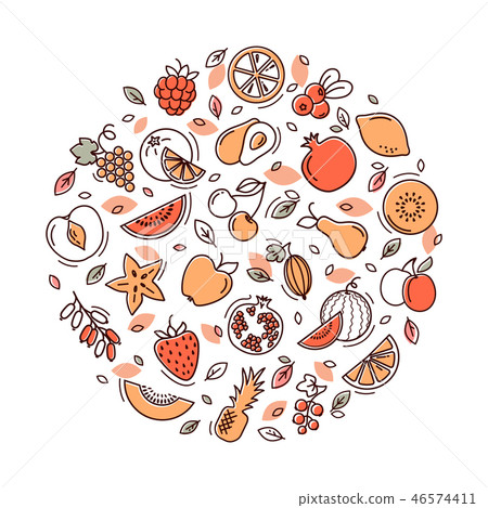 Circle fruit set 46574411