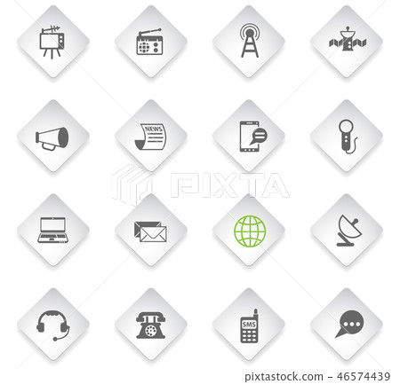 media icon set 46574439