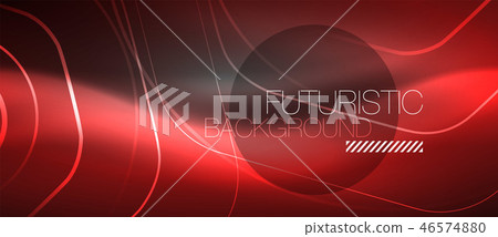Black and glowing color lines neon design, magin techno template background Black and glowing color lines neon design, magin techno template background 46574880