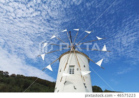 [Shodojima]希臘風車在橄欖園（風車） 46575223