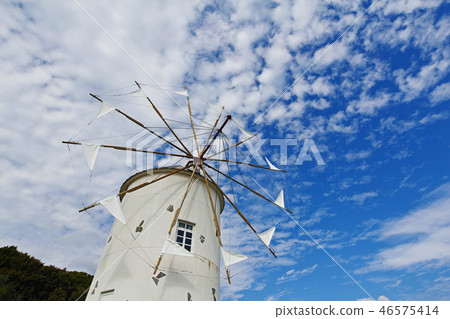 [Shodojima]希臘風車在橄欖園（風車） 46575414