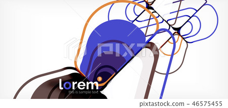 Colorful trendy geometric shapes background Colorful trendy geometric shapes background 46575455