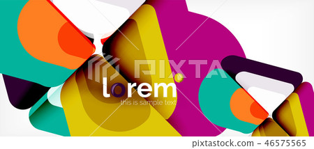 Abstract background multicolored geometric shapes modern design 46575565