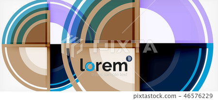 Multicolored round shapes abstract background Multicolored round shapes abstract background 46576229