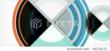 Multicolored round shapes abstract background 46576231