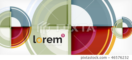 Multicolored round shapes abstract background Multicolored round shapes abstract background 46576232