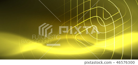 Color shiny neon lights background with abstract lines Color shiny neon lights background with abstract lines 46576300