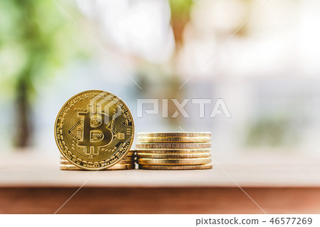 Cryptocurrency Bitcoin. Digital virtual money 46577269