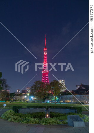 都市風景東京鐵塔60週年特別點亮夜景 照片素材 圖片 46577573 Pixta圖庫