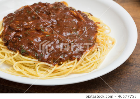 Meat sauce spaghetti Meat sauce spaghetti 46577755