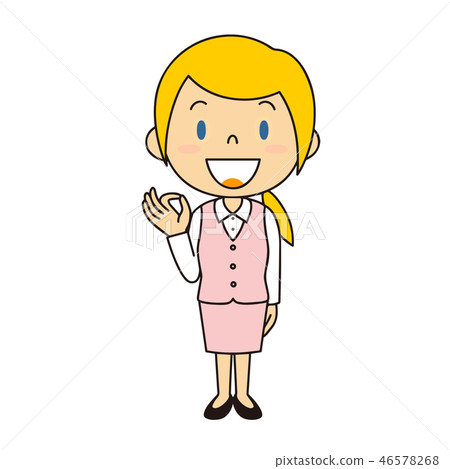 站立在衣服好姿勢的外國婦女 46578268