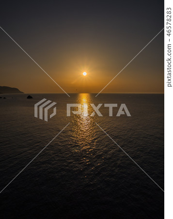 Sunset on Kasumi Coast Imakourahama 46578283