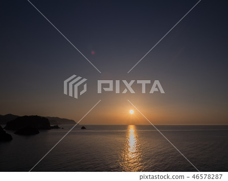 Sunset on Kasumi Coast Imakourahama Sunset on Kasumi Coast Imakourahama 46578287