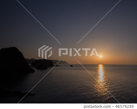 Sunset on Kasumi Coast Imakourahama Sunset on Kasumi Coast Imakourahama 46578288