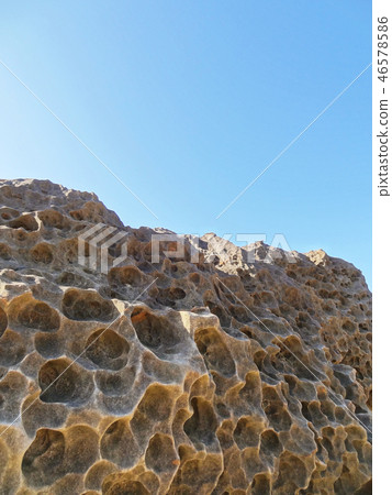 Close up of strange rock of Noyanagi Geological Park 46578586