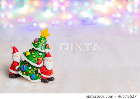 Christmas image christmas tree santa claus illumination Christmas image christmas tree santa claus illumination 46578627