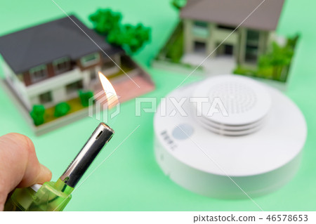 火警圖像住宅火打火機火焰 46578653