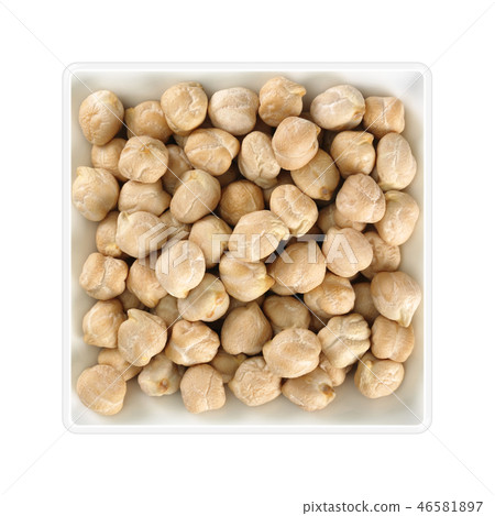 Chickpea in square bowl Chickpea in square bowl 46581897