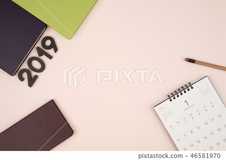 2019年新年日記,日曆對象 2019年新年日記,日曆對象 46581970