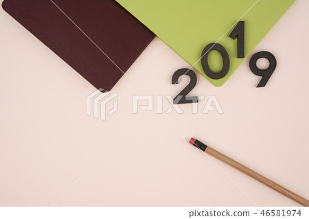 2019 New Year Diary, Calendar Objects 2019 New Year Diary, Calendar Objects 46581974