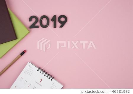 2019年新年日記,日曆對象 2019年新年日記,日曆對象 46581982