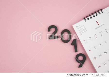 2019 New Year Diary, Calendar Objects 46581988
