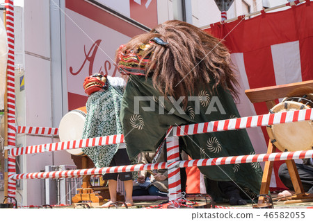 Tokyo Hachioji Festival Parent and Child Lion Dance One of the Kanto region's leading float festivals 46582055