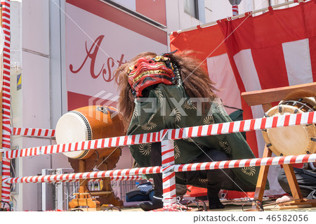 Tokyo Hachioji Festival Parent and Child Lion Dance One of the Kanto region's leading float festivals 46582056