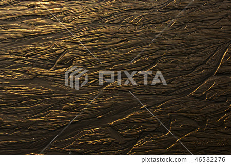 Pattern drawn on sandy beach 46582276