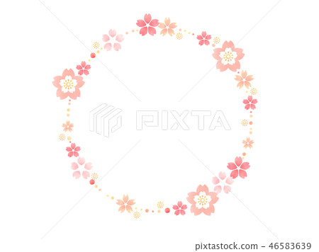 Cherry blossom frame 46583639