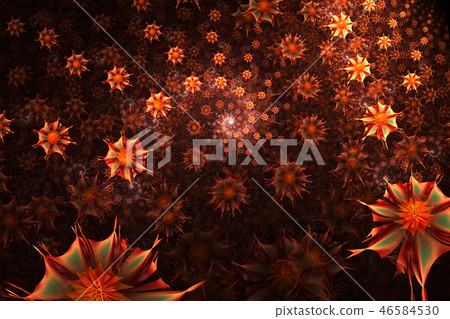 Colorful Daisy design. Abstract Flower spiral. Colorful Daisy design. Abstract Flower spiral. 46584530