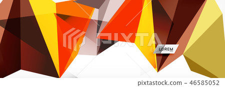 Science background. Abstract triangle pattern. Vector abstract geometric template 46585052