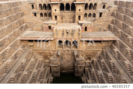 Chand Baori stepwell situated in the village of Abhaneri near Jaipur India. 46585357