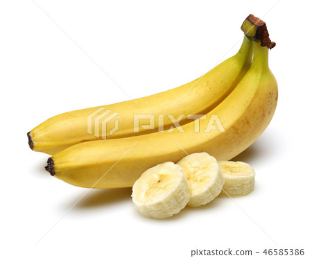 Sliced and whole bananas Sliced and whole bananas 46585386