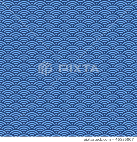 Wave pattern of Origami, Japanese paper Wave pattern of Origami, Japanese paper 46586007