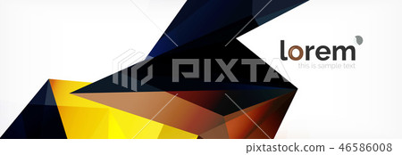 Modern geometric background. Poster template with polygonal elements Modern geometric background. Poster template with polygonal elements 46586008
