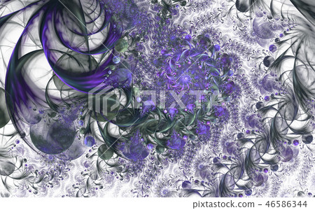 Fairy Infinite Abstract floral pattern. - Stock Illustration [46586344 ...
