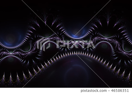 Abstract fantasy colorful swirl ornament. Fractal  46586351