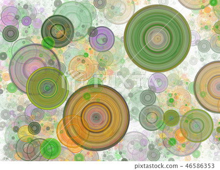 Chaotic colorful circles, confetti. Holiday art 46586353