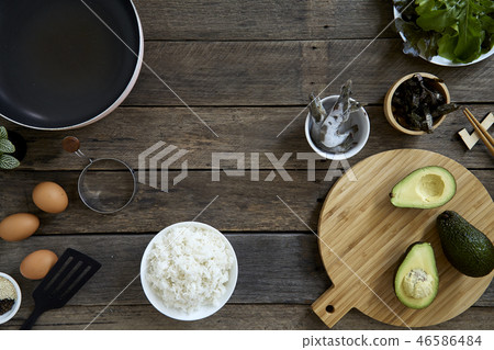 Poke bowl with Avocado Clean Food 46586484