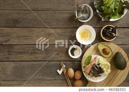 Avocado Hawaii food poke bowl kitchen 46586501