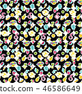 Summer stickers seamless pattern 46586649
