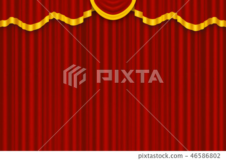 Theater curtain, closed Theater curtain, closed 46586802