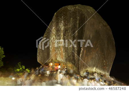 Midnight Buddha Foot Khao Khitchakut Chantaburi Thailand. 46587248