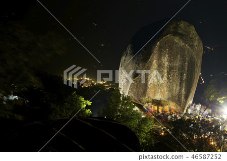 Midnight Buddha Foot Khao Khitchakut Chantaburi Thailand. Midnight Buddha Foot Khao Khitchakut Chantaburi Thailand. 46587252