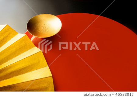 Fan and chopstick layout Fan and chopstick layout 46588015