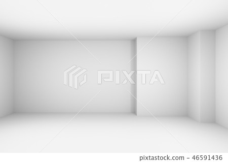Abstract empty white room simple illustration Abstract empty white room simple illustration 46591436