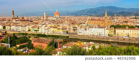 Aerial view of Florence, Italy with Duomo Aerial view of Florence, Italy with Duomo 46592006