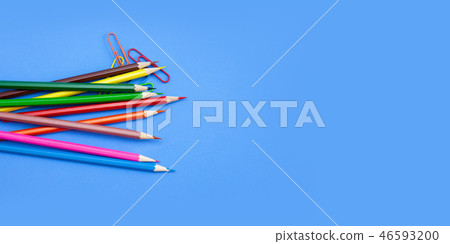 Stationery office supply colorful pencil paperclip Stationery office supply colorful pencil paperclip 46593200